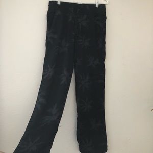 Hurley Black Palm Tree Print Lounge Pants